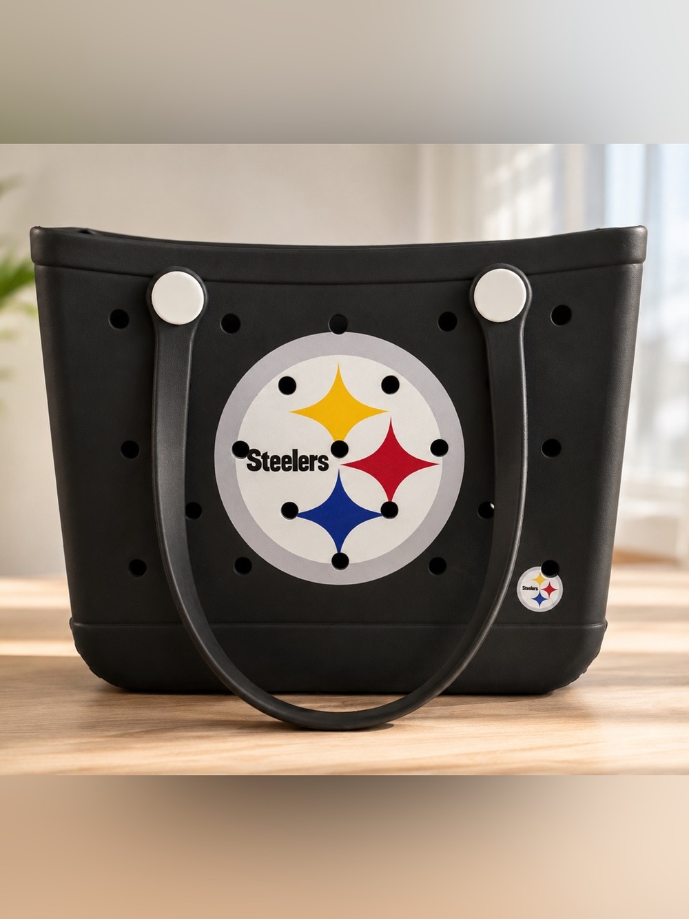 Pittsburgh Steelers EVA Tote Bag Waterproof Beach Bag Football Fan Gift